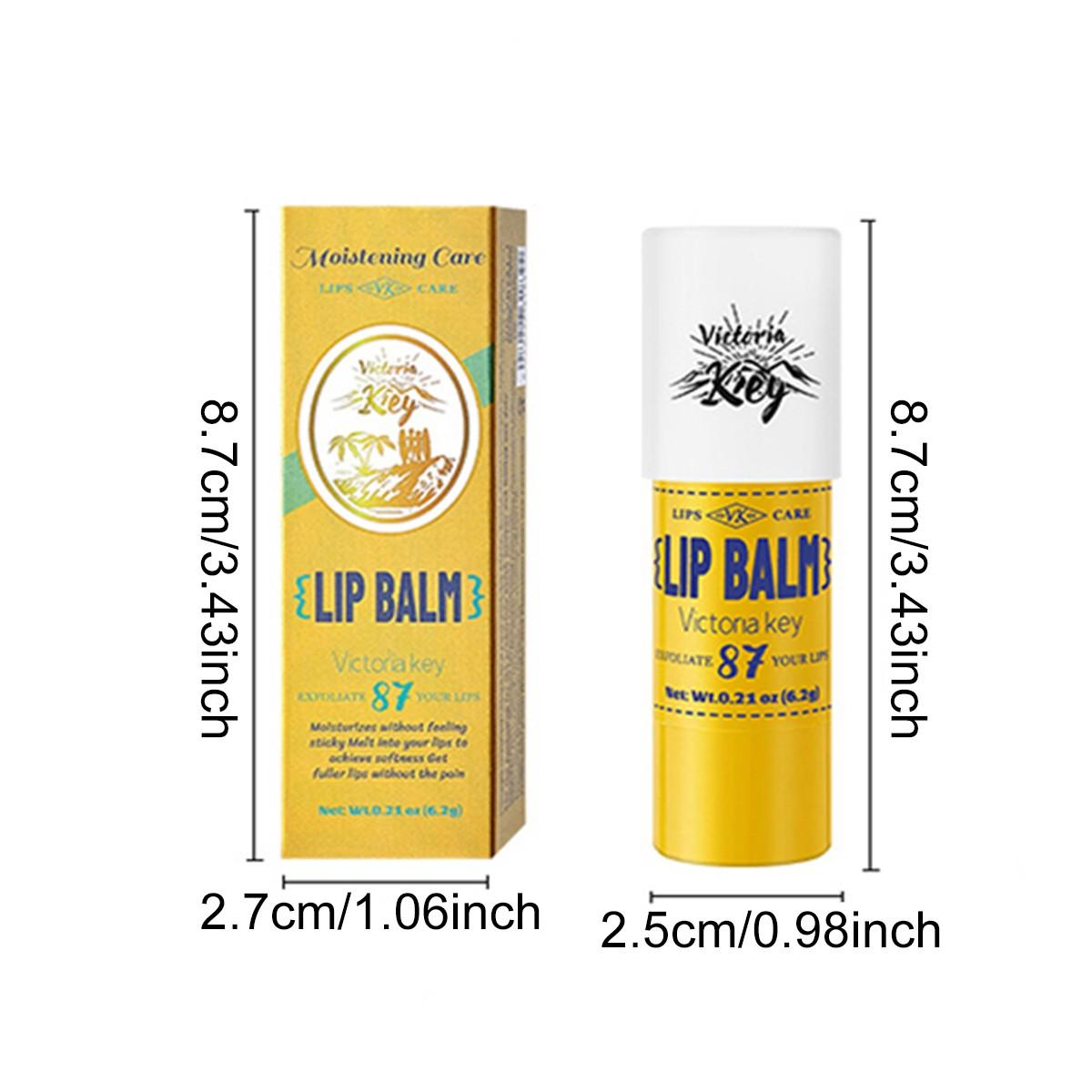 1pc Moisturizing Lip Balm, Instant Hydration, Natural Color, All-Day Shine, Suitable for All Skin Types, Colored Lip Care