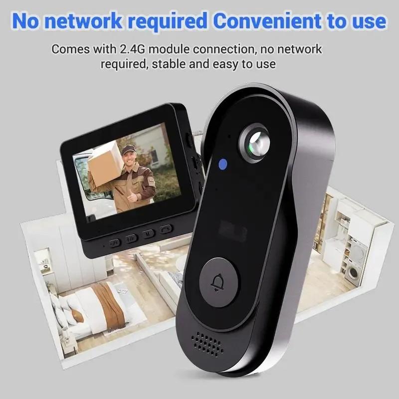 X8 Wireless Doorbell Camera, Rechargeable 2.4g WiFi Smart Video Doorbell, Night Vision, Secure Intercom, Privacy Protection, Waterproof, Home Security Camera