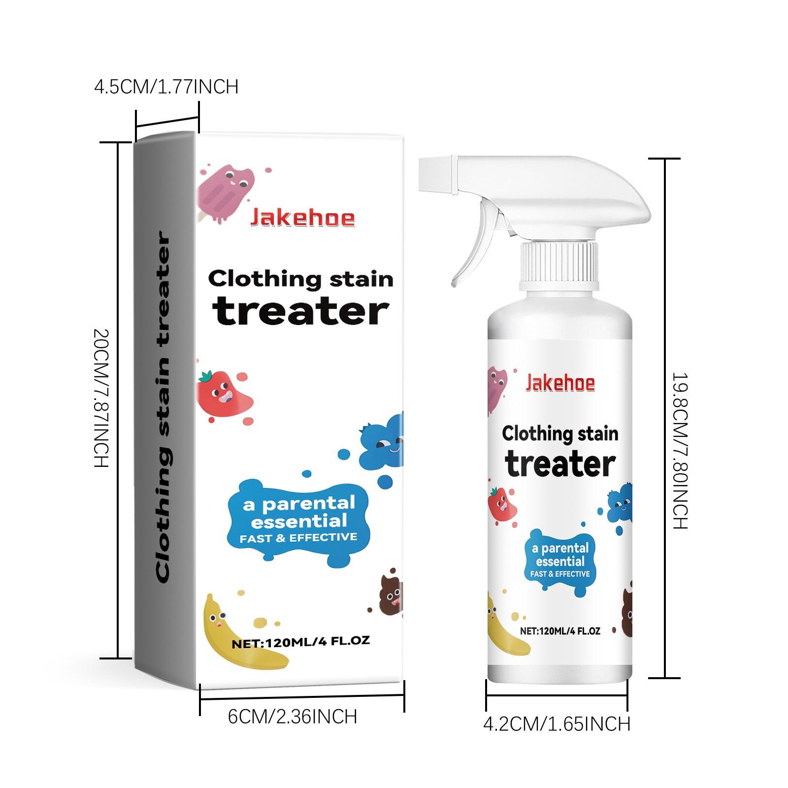 Clothing Stain Remover Spray 2-Pack, Removes Tough Stains, Gentle Oil Stain Cleaning, Fresh Scent, Easy Rinse, No Residue