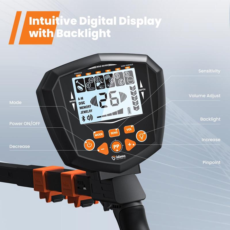 GoGonova Metal Detector for Adults & Kids, Waterproof Metal Detectors with High Accuracy Lightweight 8" Search Coil, All Metal & Disc Modes for Junior & Youth Gold Detector GoGonova Metal Detector for Adults & Kids, Waterproof Metal Detectors with High Accuracy Lightweight 8" Search Coil, All Metal & Disc Modes for Junior & Youth Gold Detector