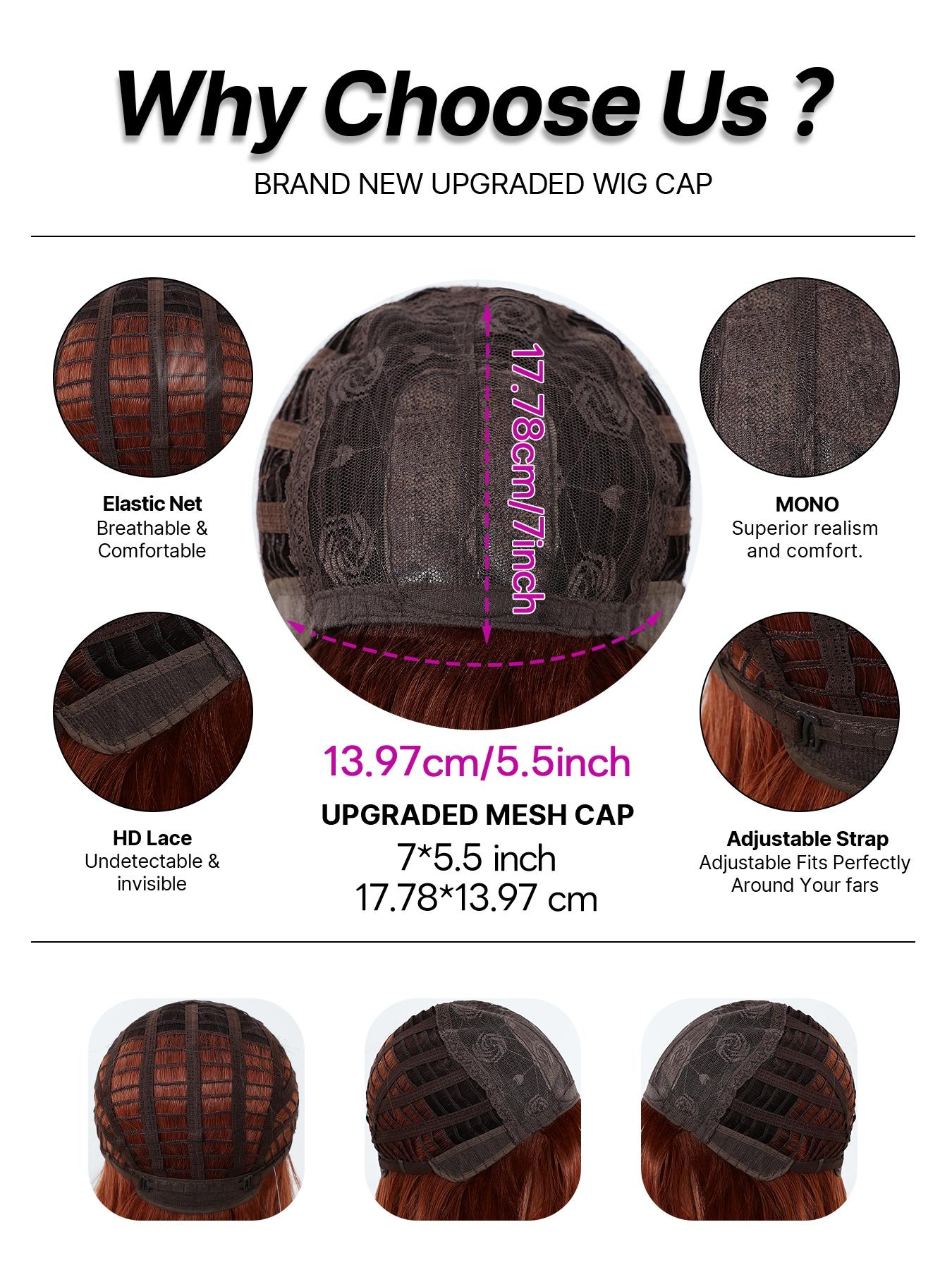 Fashionable Festival Long Curly Orange Wigs with Bangs and Highlights Synthetic Women's Wigs for Festivals, Dance Parties or Halloween Cosplay Taking Photos