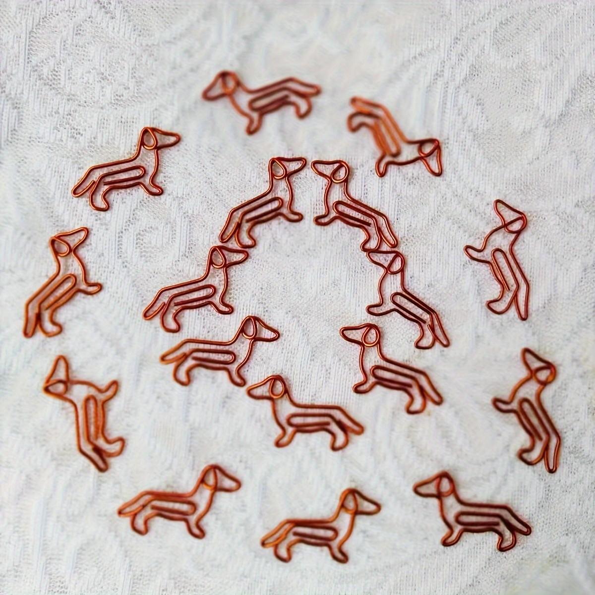 15/25pcs Cute Dachshund Paper Clips Paperclips | Sausage Dog Planner Accessories | Animal Bookmarks For Bible Journaling | Dog Mom Gift