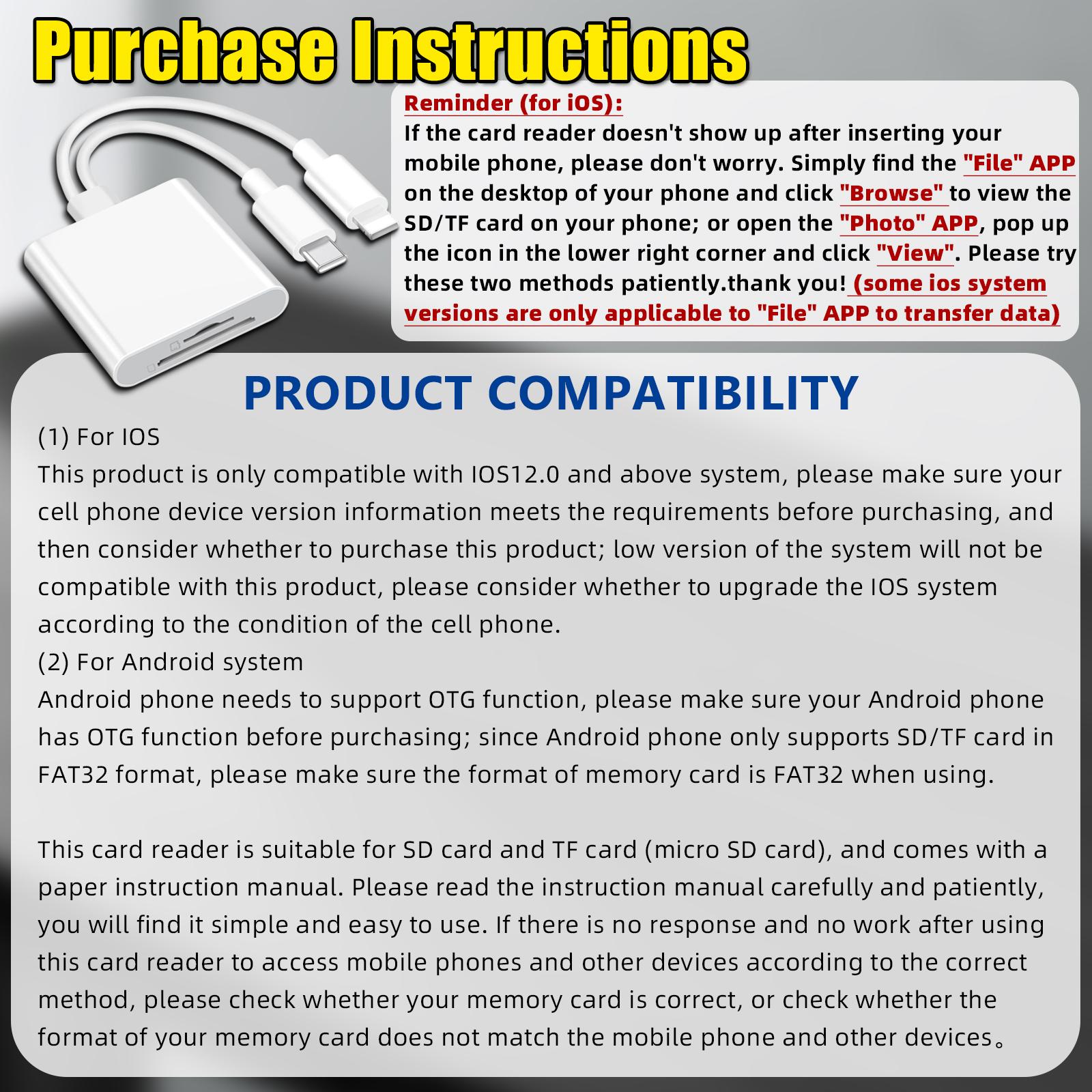 2 In 1 SD Card Reader, 1 Count Portable Type-C Card Reader, Dual Slots Memory Card Reader for Game, Computer Memory Card Readers, Plug & Play Reader, SD Card Reader USB C, Media Card Reader, Suitable for SD/TF/Micro SD #GLOBAL PICKS detail 3