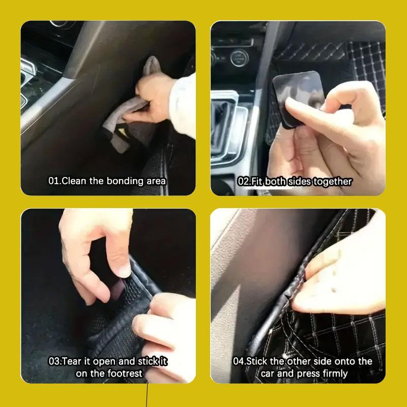 Double - sided adhesive - backed Velcro (10 pairs), self - adhesive hook - and - loop straps. Suitable for both indoor and outdoor use, applicable to carpets and car floor mats. Strong Hold Easy Installation girl room accessories