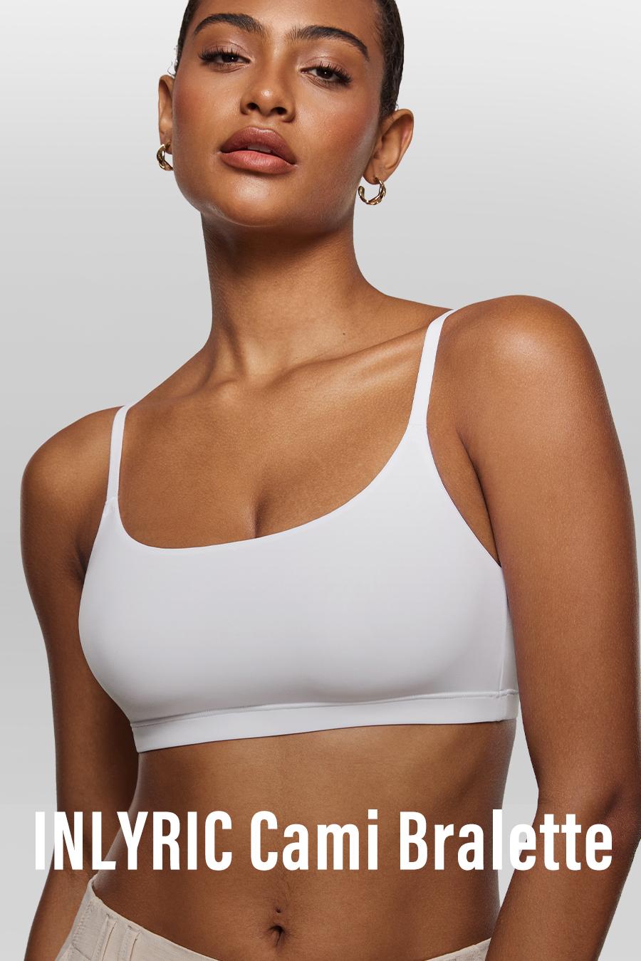INLYRIC Women's Inbarely Bralettes Cami Bras No Underwire Wireless Seamless Unlined Comfort Sports Bra SpringStatements