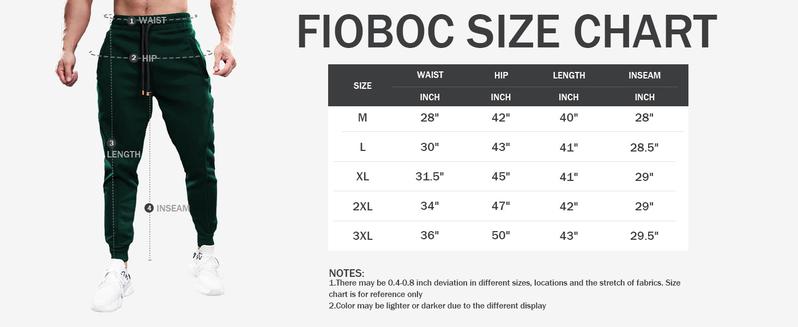 Fioboc 3 Packs Weekend Performance Jogger, Lightweight Soft Fitted Cargo Sweatpants with Zipper Pockets & Drawstring, M-3XL, for Gym, Workout, Outdoor & Travel