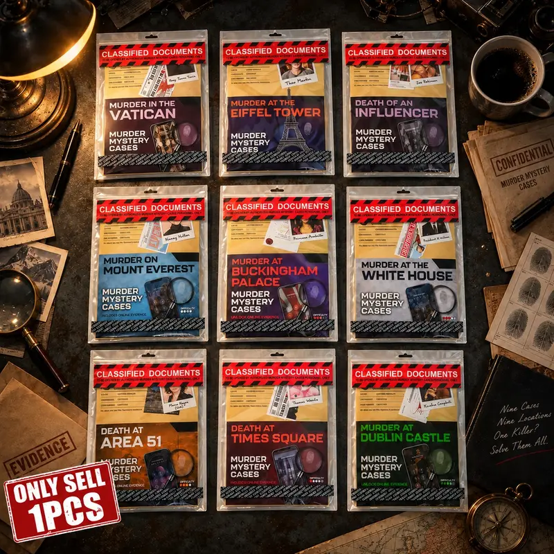 Suspenseful Collection – Multiple Clues, 150-Minute Gameplay, Become a Detective, Uncover Truths, Immersive Mystery Game