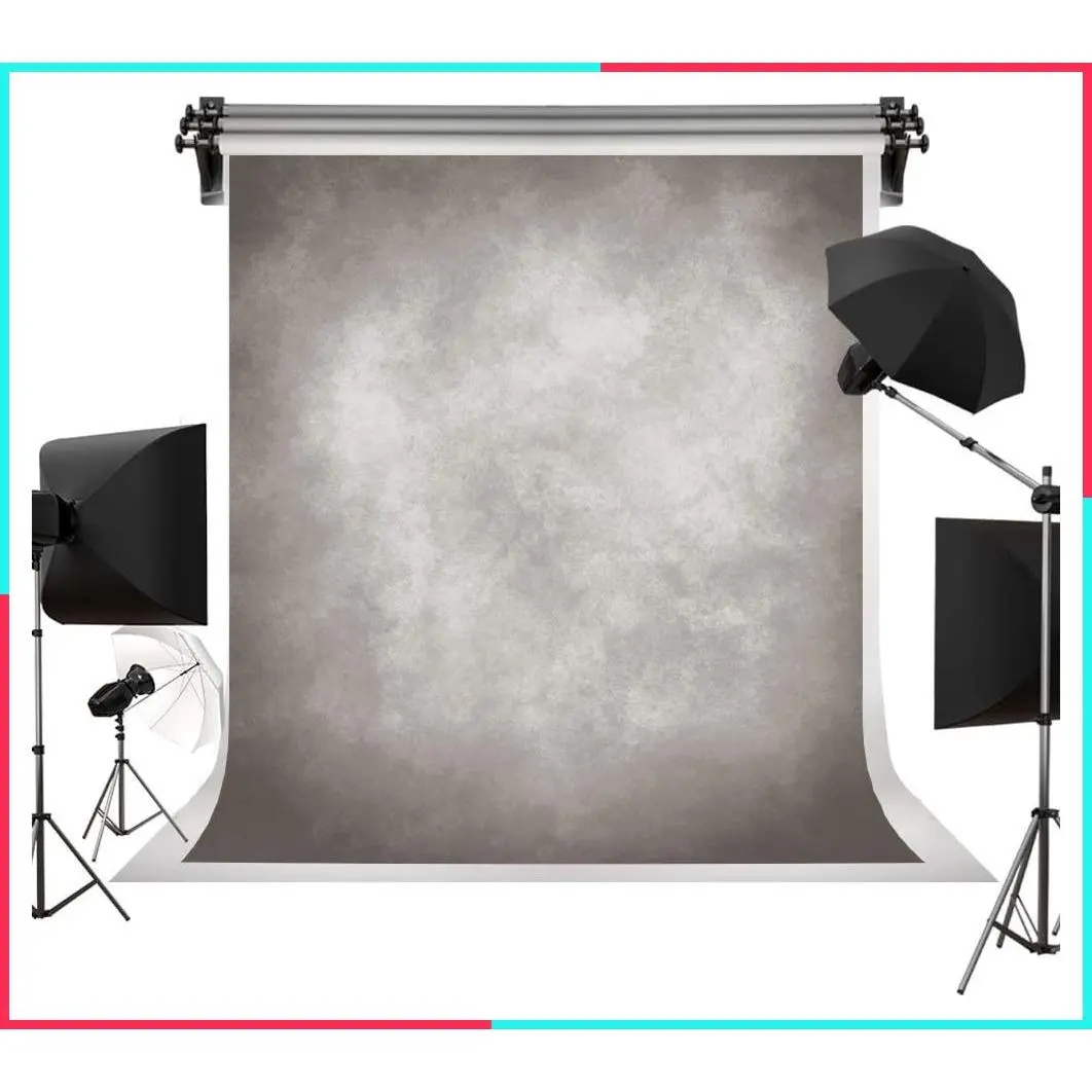 5x7ft Vintage Abstract Grey Portrait Photo Backdrop for Photography Studio