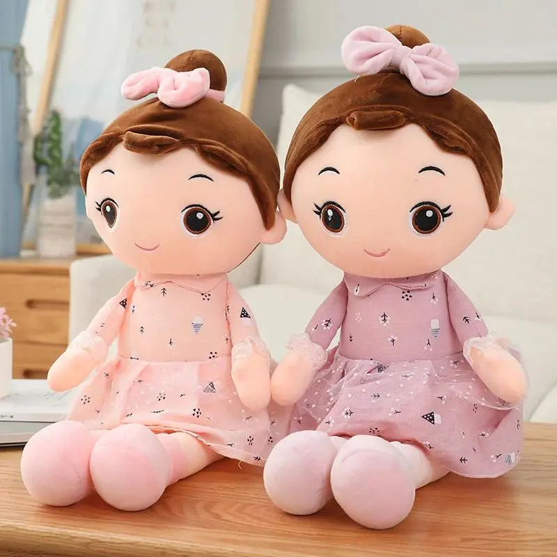 About 45cm Cute Angel Girl Plush Toy - Unisex Soft Stuffed Anime Figure Doll with Beautiful Dress, Ideal Gift for Girls, 1* Plush Toy, Nice Gifts