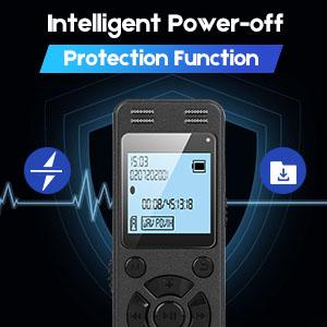 64GB Digital Voice Recorder for Lectures Meetings - 4648 Hours Voice Activated Recording Device Audio Recorder with Playback, Password
