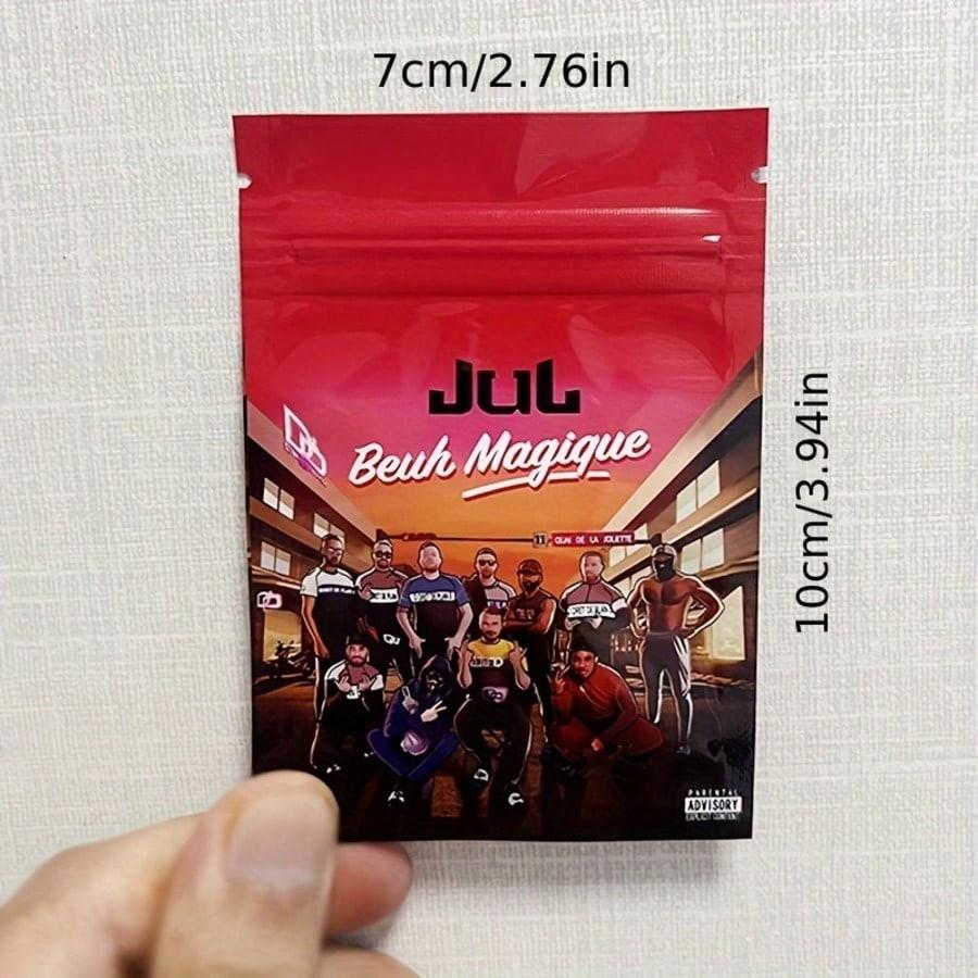 20/50/100PCS Reusable Polyester Film Zipper Storage Bags,  Ideal for Party Gifts, Gift Wrapping, Durable and Convenient