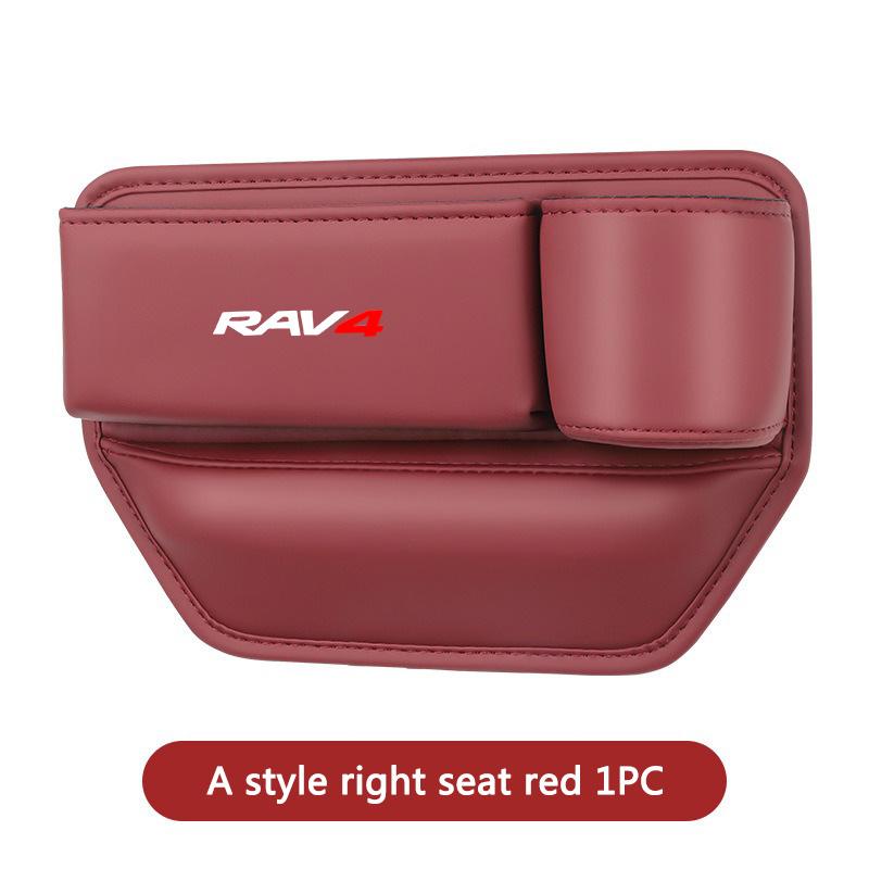 Car Seat Gap Organizer Console, Crevice Side Storage Box, Slit Gap Filler for Toyota Rav4, Logo, Gr 86, Supra, Yaris, Prius, Corolla, C-Hr, Auris, Trd