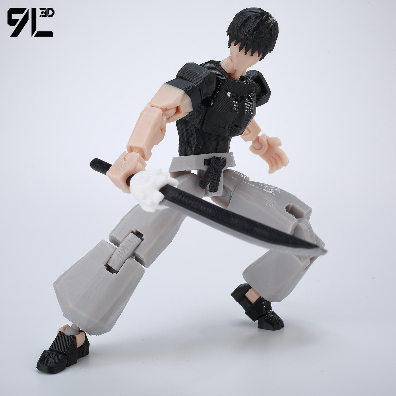 9L3D Printed Jujutsu Kaisen Fushiguro Toji Anime Multi-Jointed Shapeshift Toys Action Figures Mannequin Model Ornaments Gift Toy