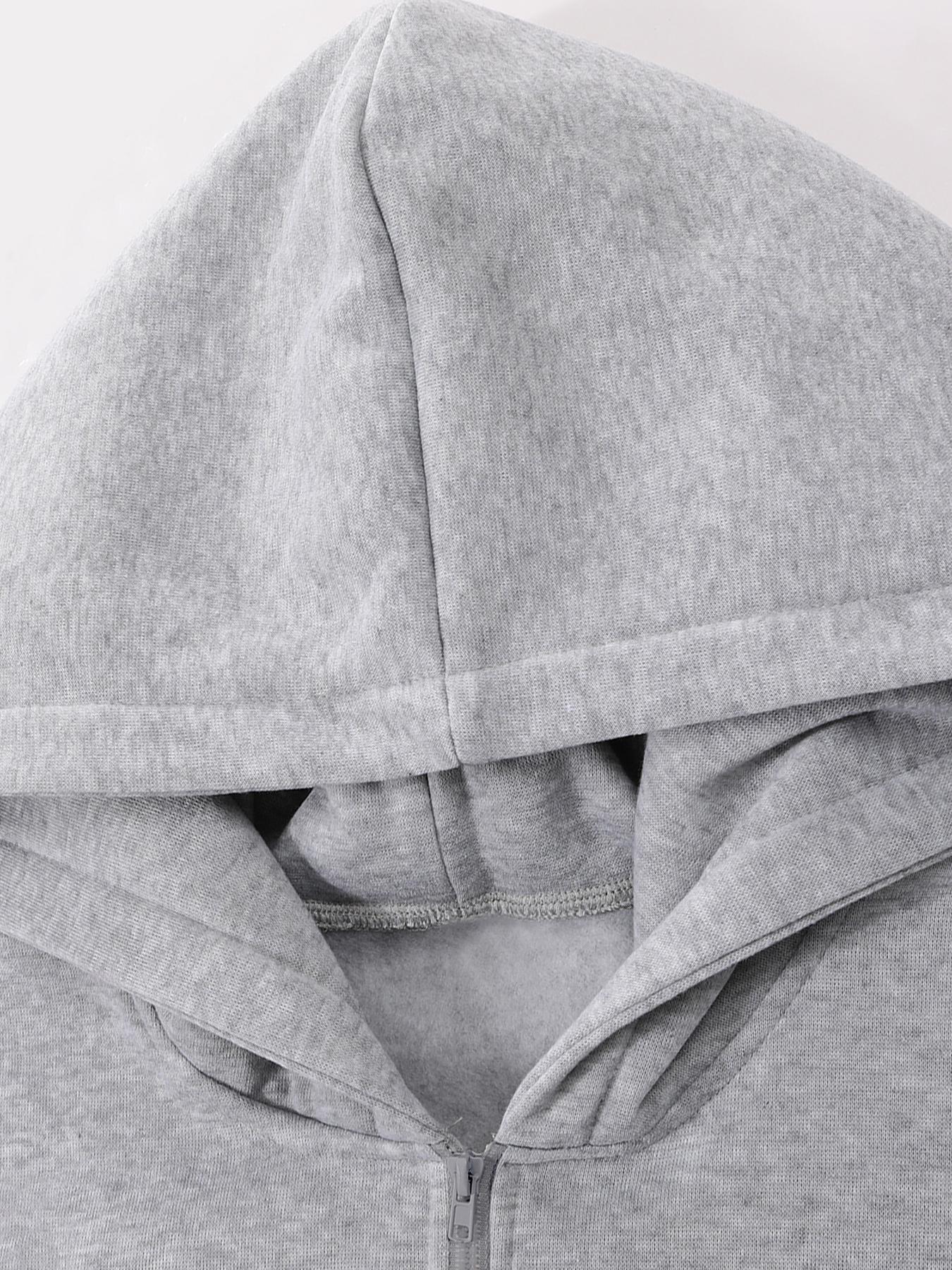 Men's Regular Fit Letter Print Half Zip Hoodie, Graphic Hoodies, Casual Comfy Long Sleeve Hooded Sweatshirt for Daily Wear, Men's Clothes for Fall & Winter, Tops