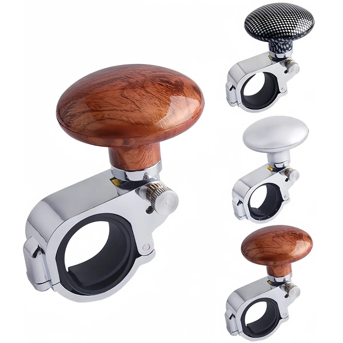 3 Pack Foldable Steering Wheel Spinner Knob, Universal Steering Wheel Handle for Cars and Trucks, Easy Install Driving Aid with Folding Design, Smooth Turning Control, Durable Anti Slip Accessory for Daily Driving, Vehicle Steering Enhancement
