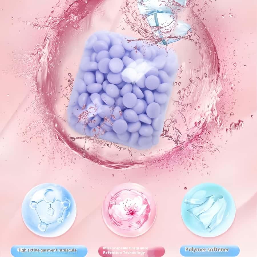 Long-Lasting Scent Beads, 30 Pieces Per Bag, 72-Hour Freshness, Quick Dissolve in Cold Water, Universal Use for Clothes and Bedding, Laundry Accessories