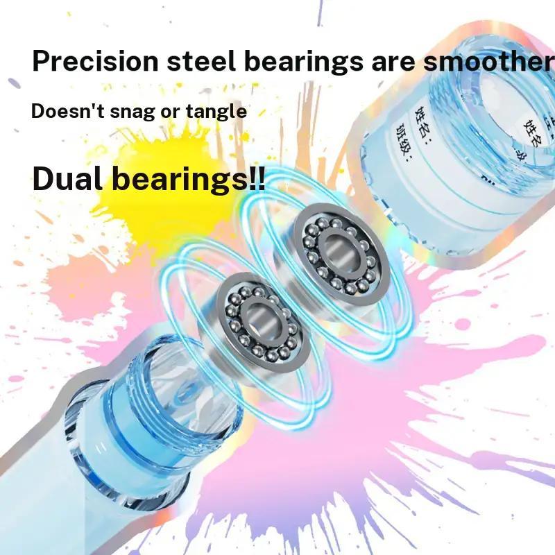 Factory Direct Kids Jump Rope Double Bearing Transparent for Preschoolers Beginners Students PE Test Speed Training
