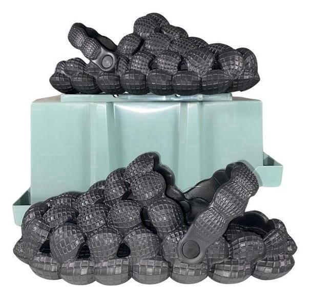 (New)2025 Unisex Slip-On Bubble Slides with Straps Classic Bubble slippers