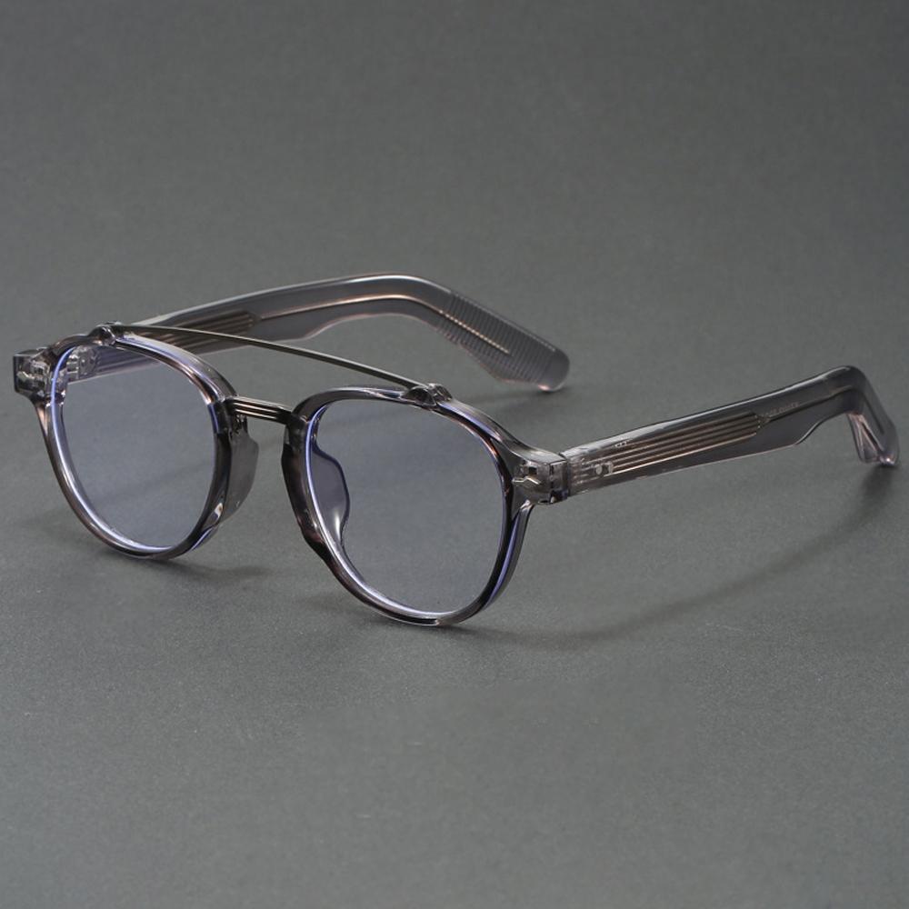 Classic Round Frames Aviator Glasses for Men and Women Fashionable Glasses New Double Bridge Glasses