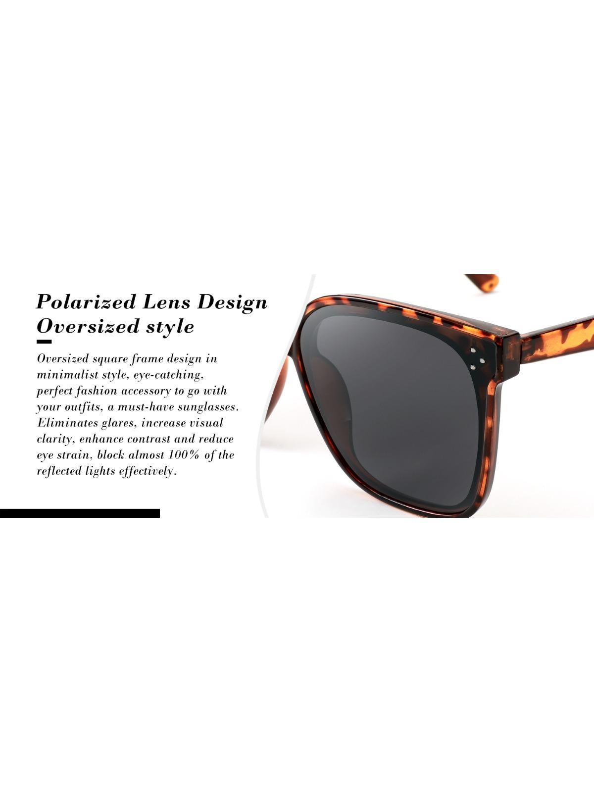 Retro Square Polarized Sunglasses Women Men Vintage Minimalist Shades B2600 EyeconicFinds Retro Square Polarized Sunglasses Women Men  main image 3