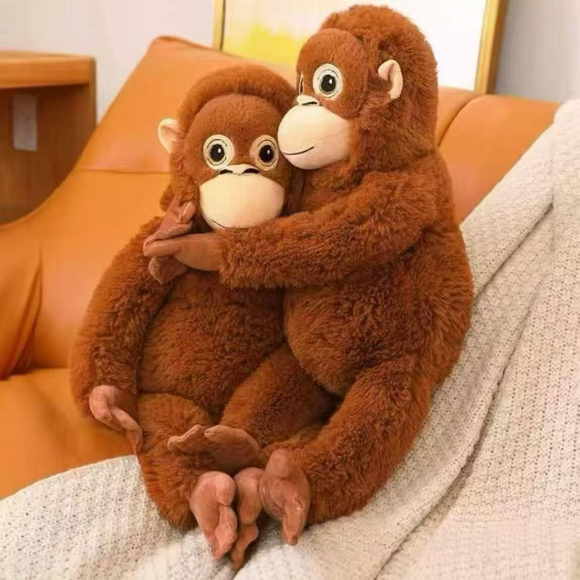 Ikea Djungelskog Orangutan Plush Toy, Long Arm Gorilla Stuffed Animal Pillow, Cute Baby Doll, Kids Gift for Birthday Christmas