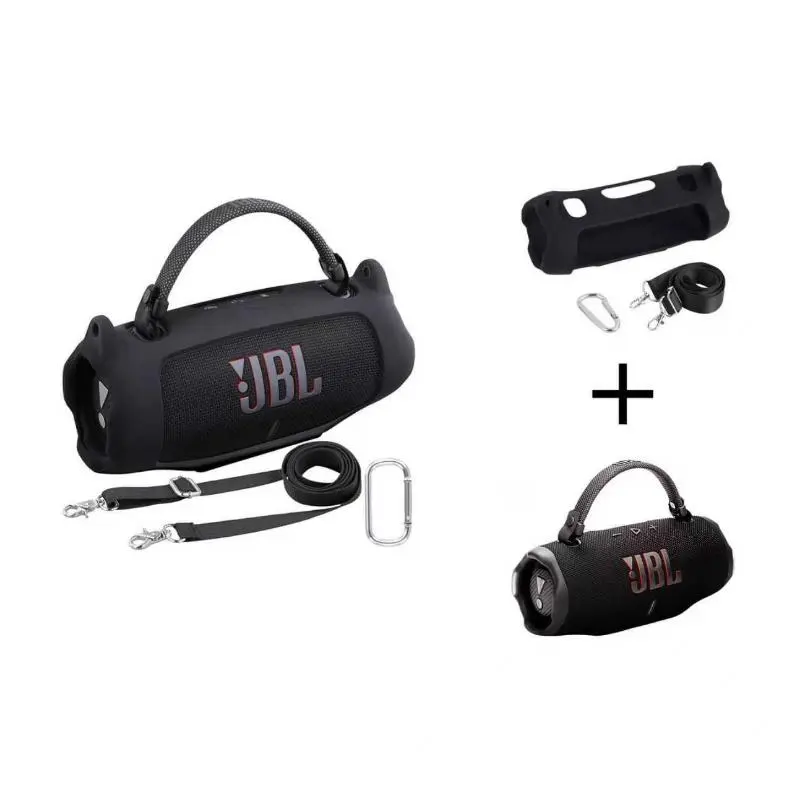 Shipped from the USA portable outdoor long battery life for JBL Charge 6Waterproof Portable Bluetooth Speaker Silicone Case,SoftProtective Sleeve Cover with Shoulder Strap for JBLCharge 6 Speaker. bluetooth speaker party outdoor portable sp