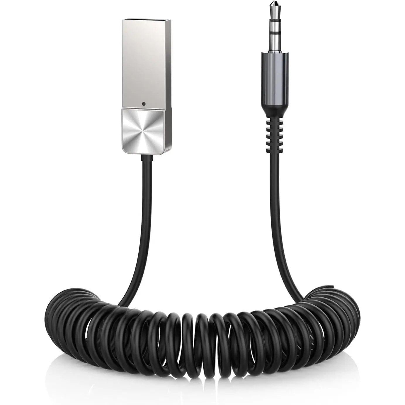 Aux to  5.3 Adapter,USB-3.5mm Aux Audio | Adapter Receiver with -in Mic for Hands-Free Calls,Plug and Play  Receiver,with  Speaker and  Audio