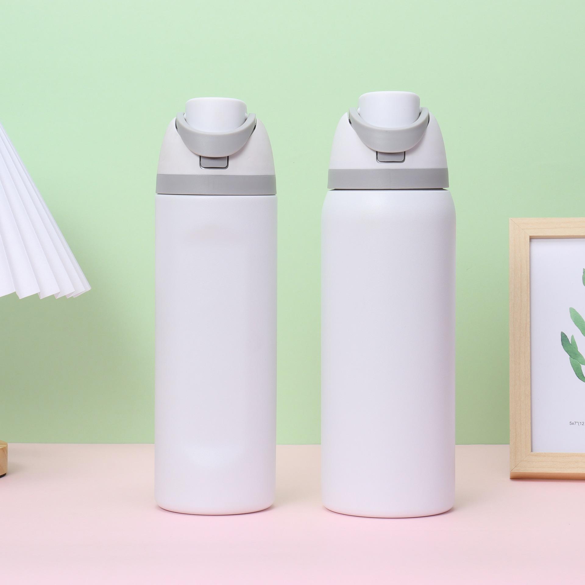 Stainless Steel Insulated Water Bottle with Straw, BPA-Free, Ideal for Outdoor Students and Office Workers, Travel Sports Cup