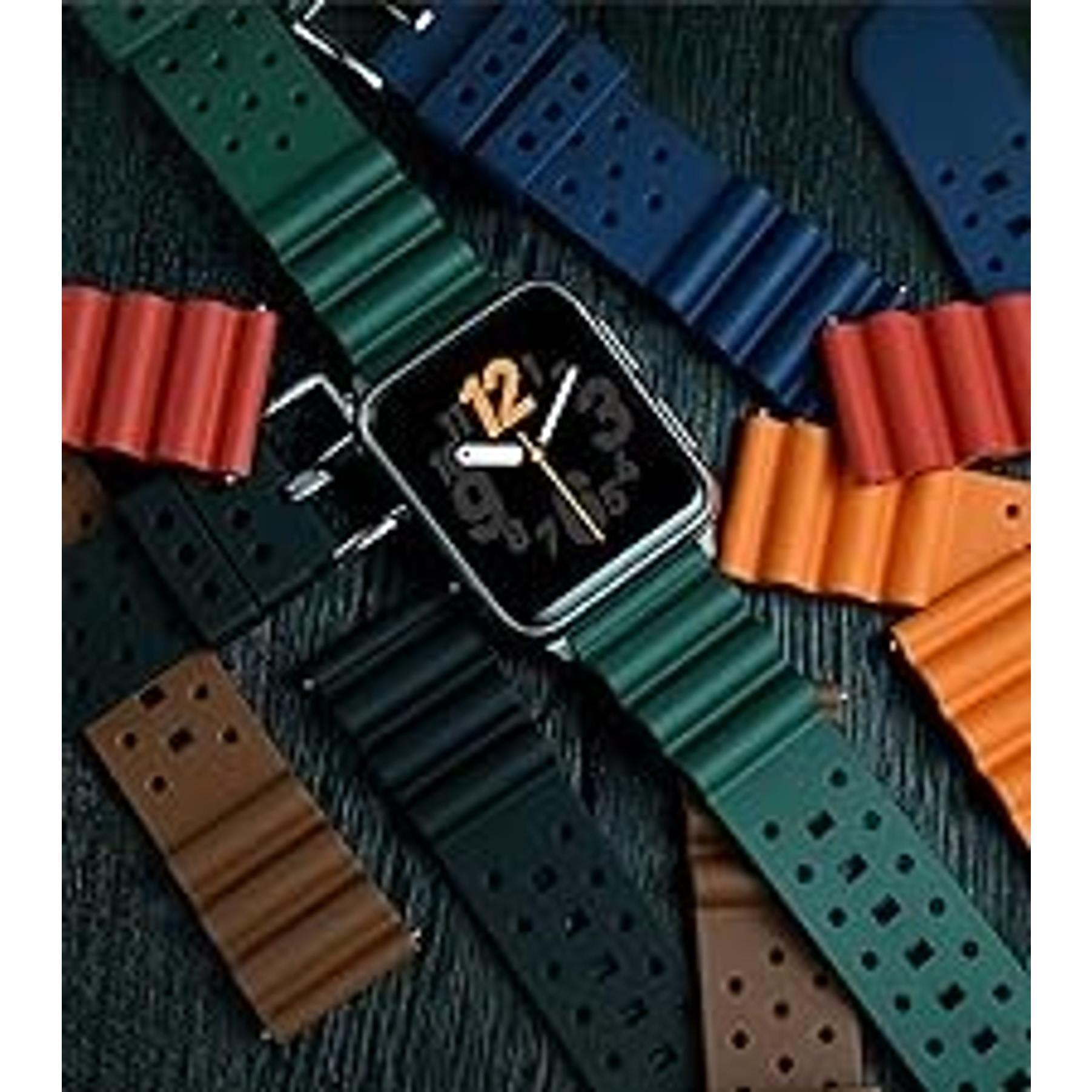 22mm Braided Nylon Watch Band for Men & Women, Quick Release, Black Stainless Steel Buckle - BlackGift
