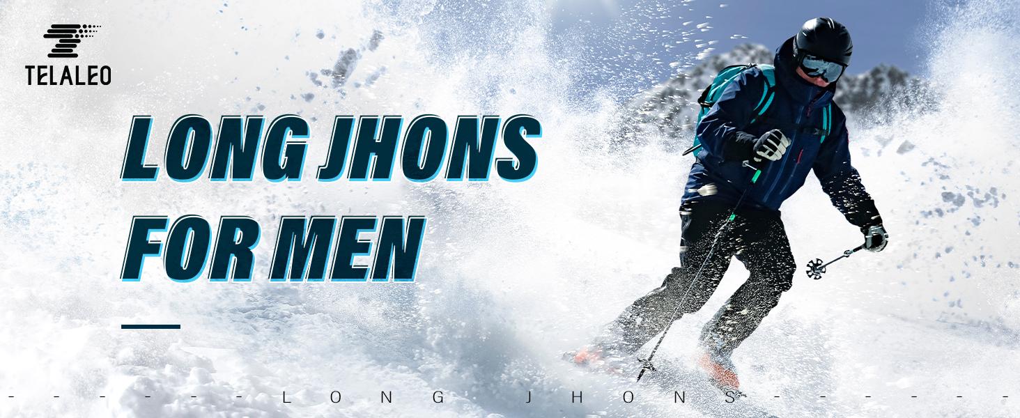 TELALEO 2 Set Mens Thermal Underwear Fleece Lined Long Johns 4 Pcs Base Layer Shirts Pant for Cold Winter Weather Menswear Socks Crewneck Motocross   tiktok shop store   heat tech