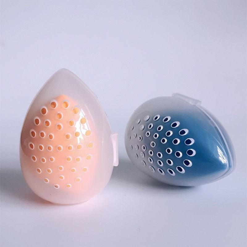Plastic Makeup Sponge Storage Box, Unisex Portable Breathable Powder ...