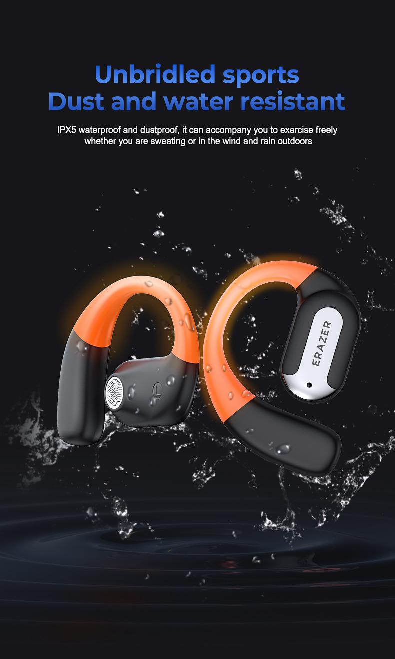 ERAZER XF32 True Wireless OWS Bluetooth Earbuds Luminous Headphones Immersive HIFI Sound Quality Sports Earphones IPX5 Waterproof Built-in microphone