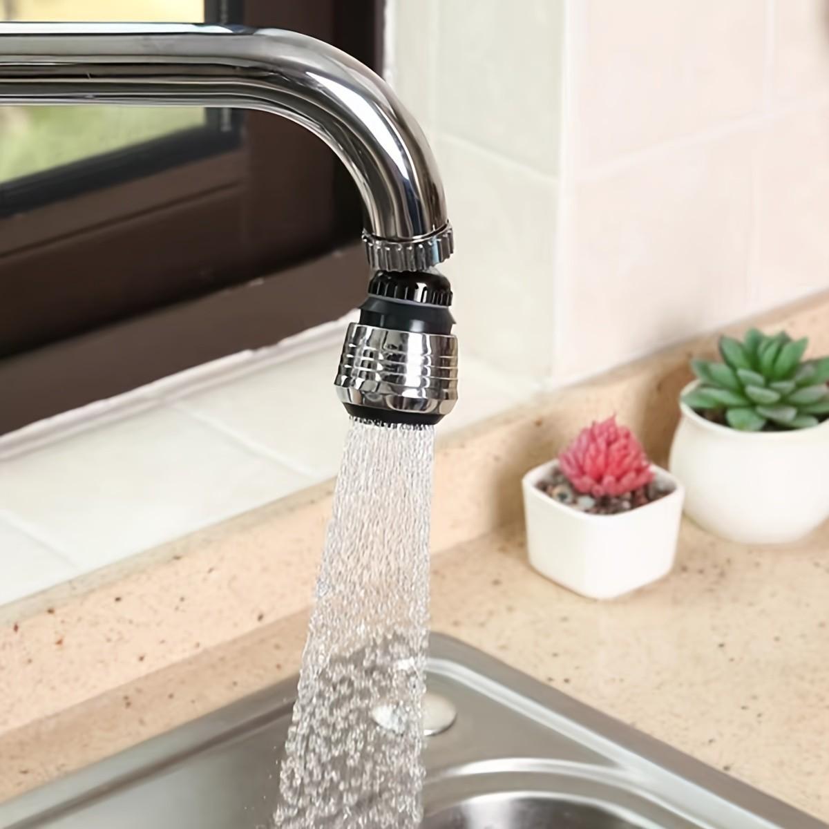 Adjustable Kitchen Faucet Aerator Set, Filtered Water Spout, Oxygenating Shower Head, Splash Proof, Effective Water Saving Home Accessory