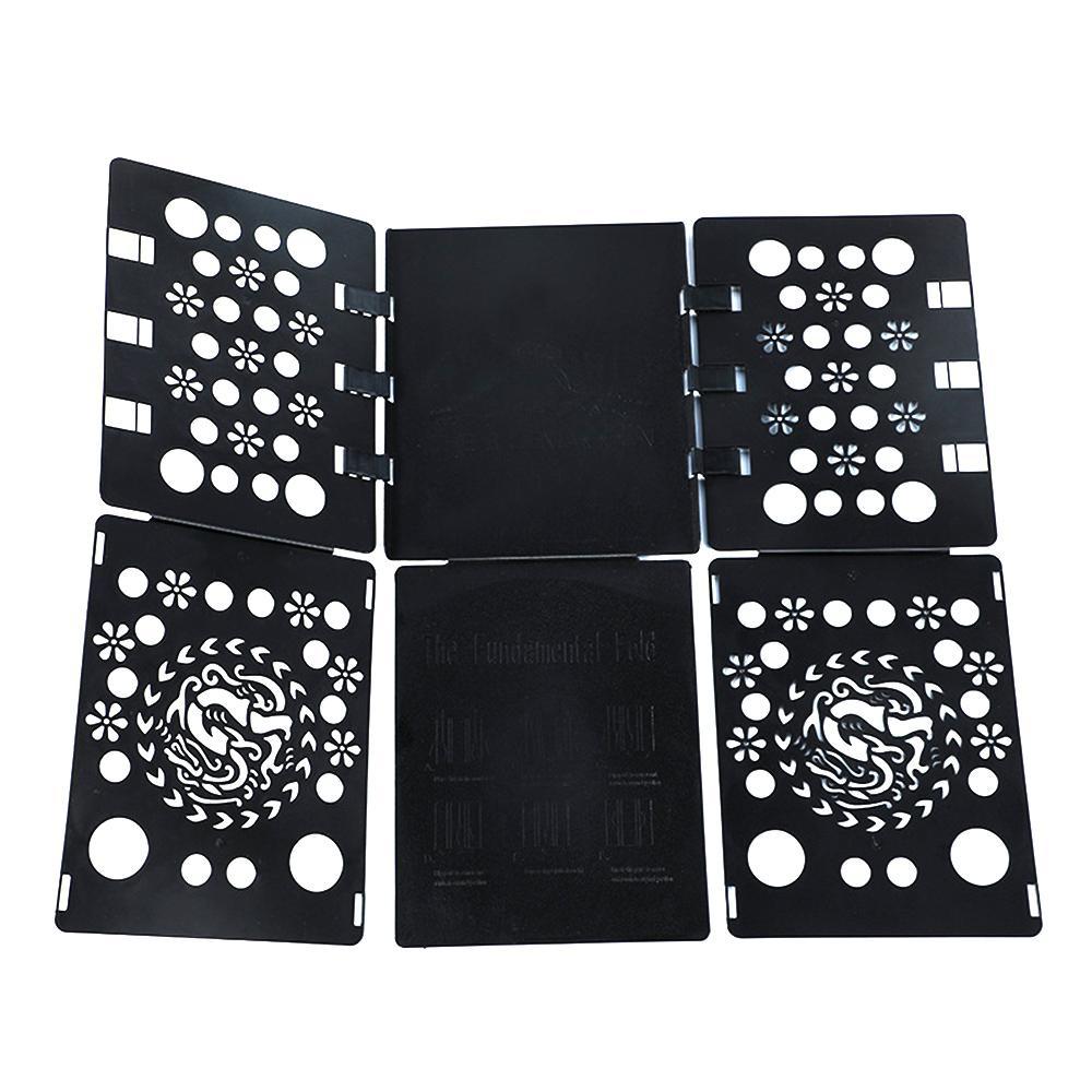 Durable Plastic Laundry Folding Board, Shirt & T-Shirt Folder, Clothes Organizer, Essential Home Storage Solution, Laundry Products, Black