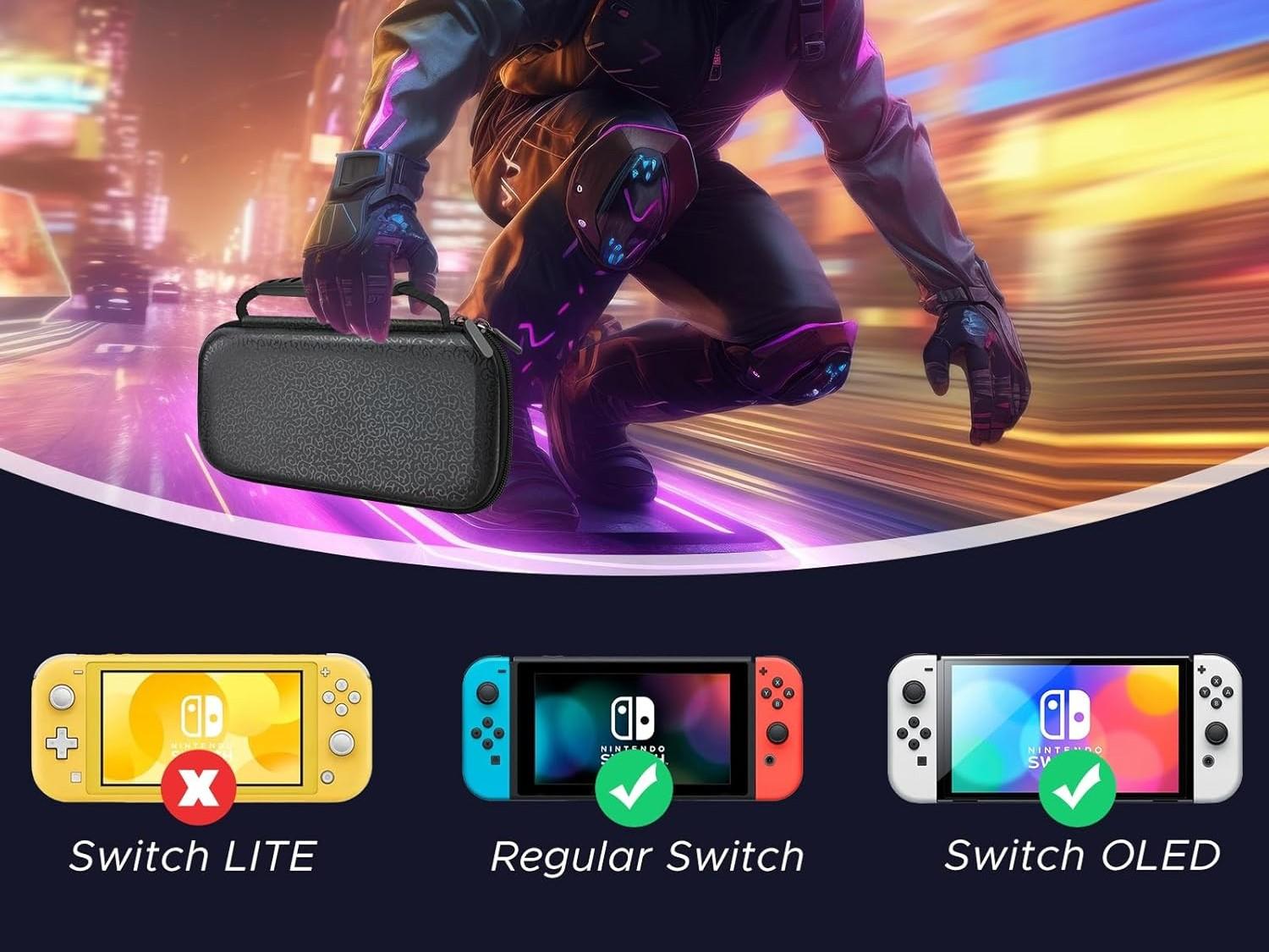 Switch Pro Controller, Compatible with Nintendo Switch/OLED/Lite Console, Wireless Controller with Screenshot/Dual Vibration/Wake-up/Motion Control/1300mAH Battery, Gaming Controller Accessories with Charger/Screen Protector/Protective Case/Carry Bag Switch Pro Controller, Compatible with Nintendo Switch/OLED/Lite Console, Wireless Controller with Screenshot/Dual Vibration/Wake-up/Motion Control/1300mAH Battery, Gaming Controller Accessories with Charger/Screen Protector/Protective Case/Carry Bag