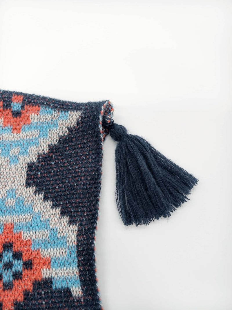 Long Bohemian Ethnic Style Shawl Sweater Cape Knit Top Outerwear, Travel, Women's Fashionable Wrap Cardigan Long Bohemian Ethnic Style Shawl Sweater Cape Knit Top Outerwear, Travel, Women's Fashionable Wrap Cardigan