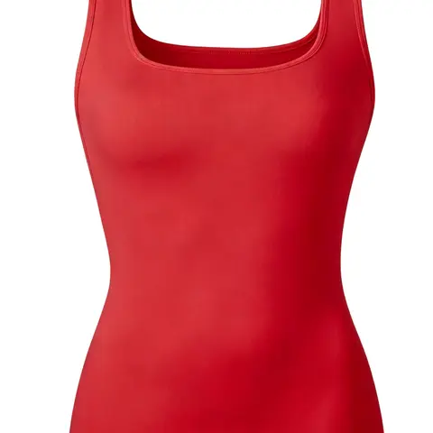 1/2/3 Pieces Women's Waist Tummy Control Shapewear Undergarment Tank Tops, Seamless Square Neck Compression Tops, Slimming Body Shaper Camisole