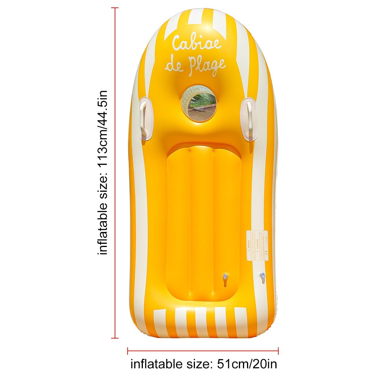 Inflatable Surfboard with Handle, Summer Swimming Board, Ideal for Water Slides, Pools, and Beaches, Perfect for Fun and Relaxation
