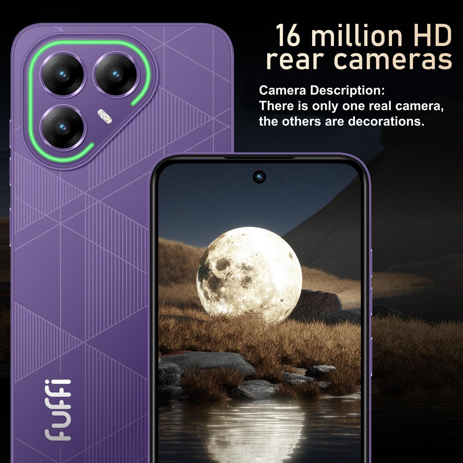 FUFFi-LED Glowing Phone, 6.67 Inch Display, 5+16mp Camera, 4+32GB Memory, 4400mah Battery, Android 12.0, Dual Sim 4g Smartphone