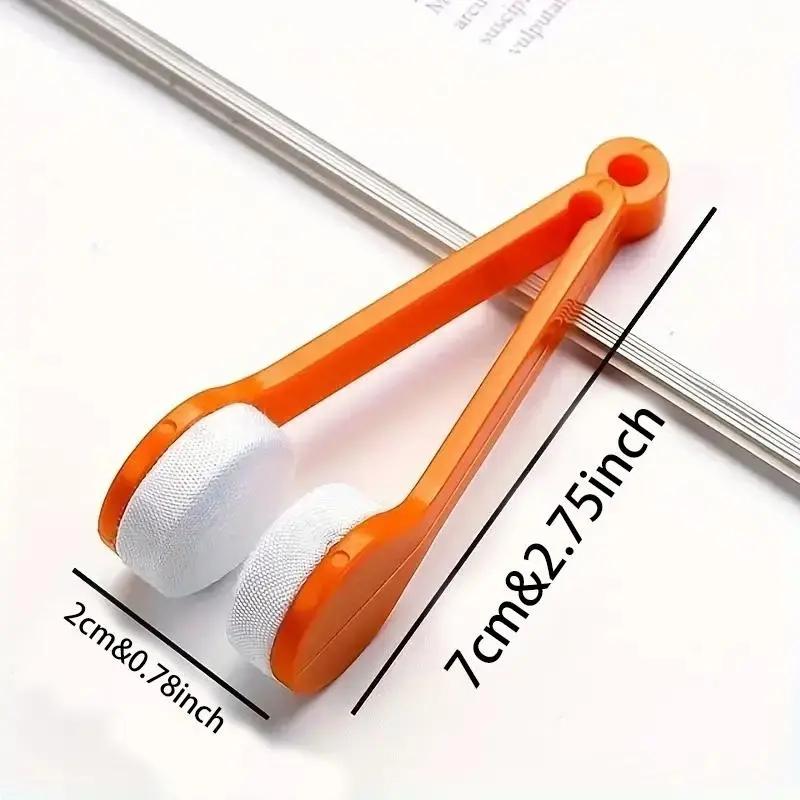 👓 Instant Crystal Clear | 5 Pack Mini Microfiber Eyeglass Cleaner Clips | Portable Glasses Lens Wipers