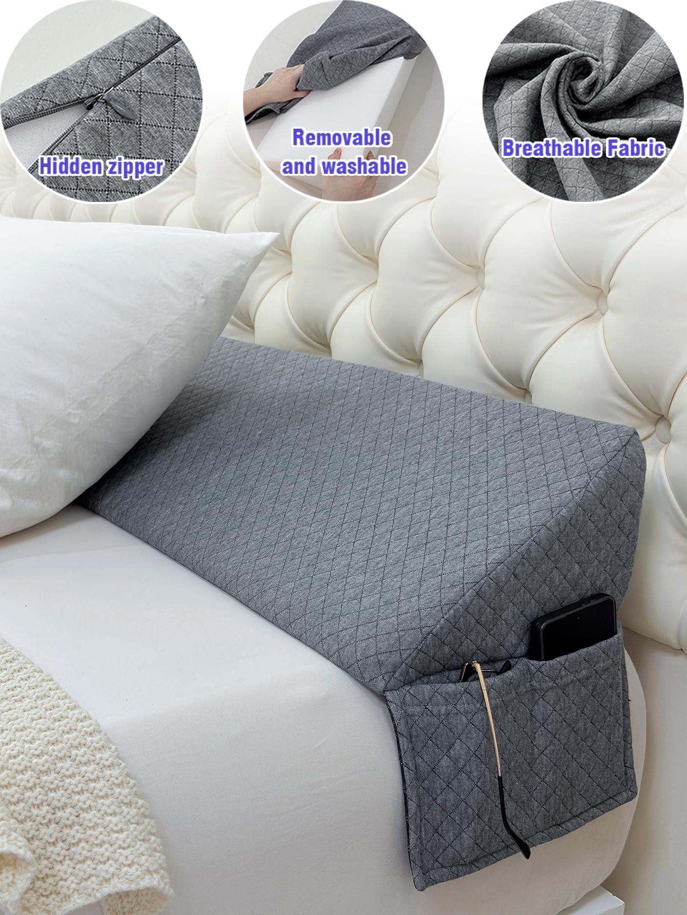 [Weekly Deals]Sleep Support Pillow, Wedge-Shaped Pillow, Bed Headboard Gap Filler and Back Support for Sleeping, Fills the Gap between Headboard and Mattress or Wall from 0-7 Inches, All-Season Comfort Design for Bedroom mellow cloud Supportive Durable