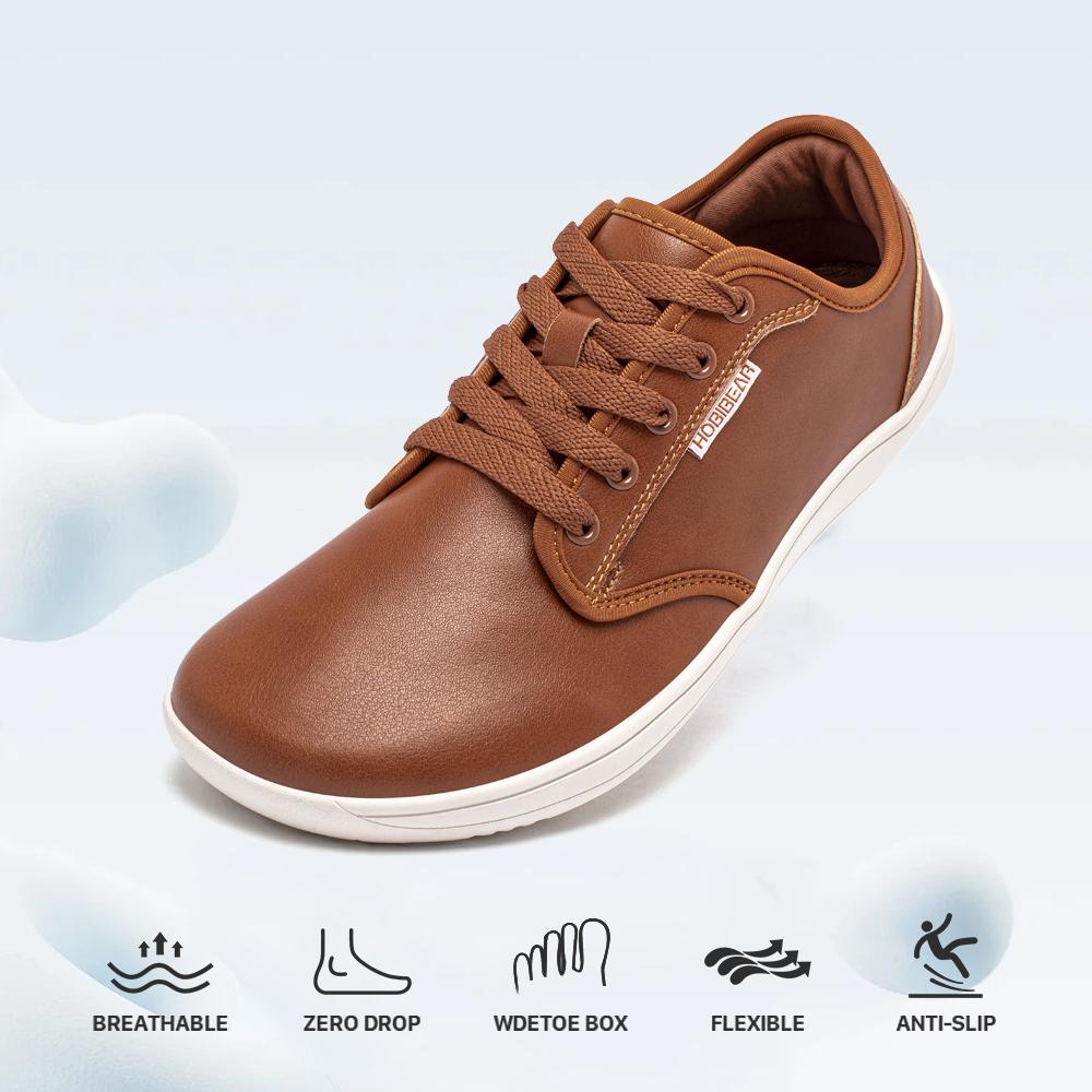 HOBIBEAR Unisex Wide Barefoot Shoes for Mens Womens Minimalist Zero Drop Shoes Sneakers Closed Boy Runner