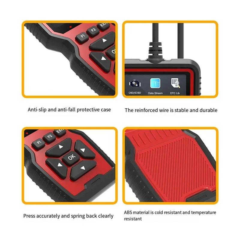 Scan Tool Diagnostic Scanner, Automotive Scan Tool, Engine Light Code Reader, Reset Function, Data Flow, I/m Ready, Evaporation & Oxygen Test, Universal Fit