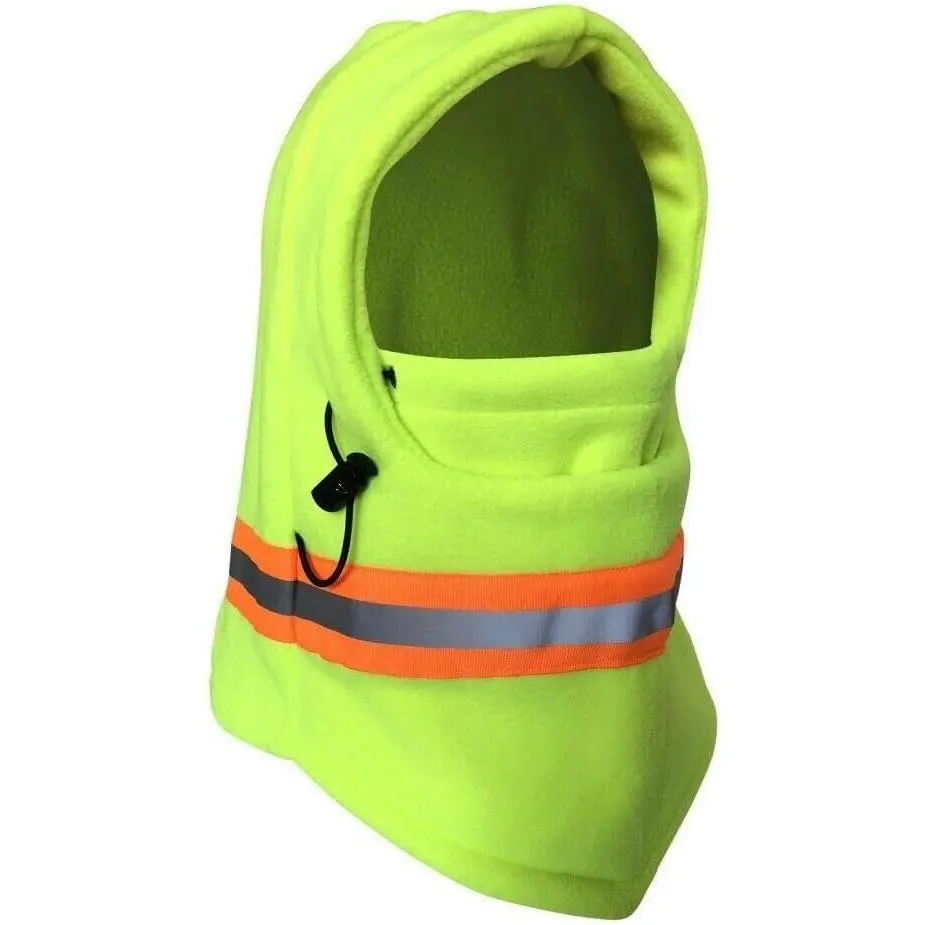 Men Hi Visibility Reflective Winter Thermal Fleece Balaclava Mask Ski  Full  Mask  Cover Windproof