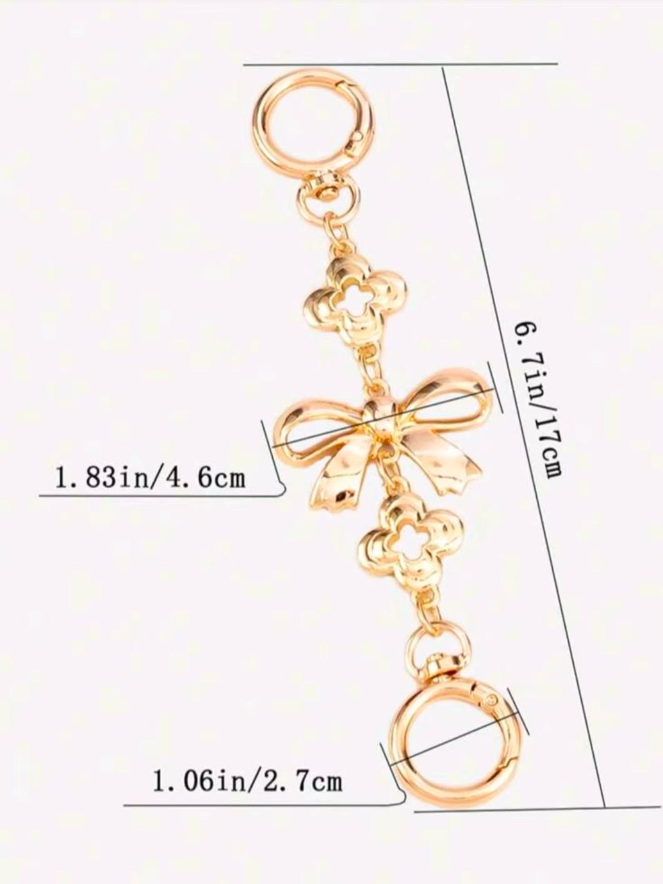 Heart & Moon Design Purse Chain Extender, Novelty Bag Extender Chain, Purse Strap Extenders for Women & Girls, Bag Charm Accessories