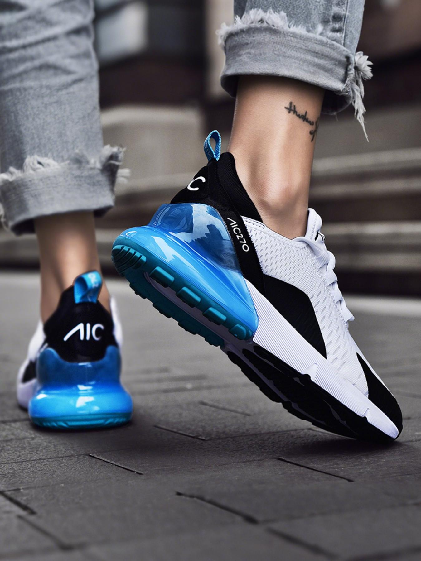 Men's Outdoor Running Shoes, Couples' Sports Shoes, Comfortable Daily Wear, Breathable Fabric, Air Cushion Design, Perfect Gift