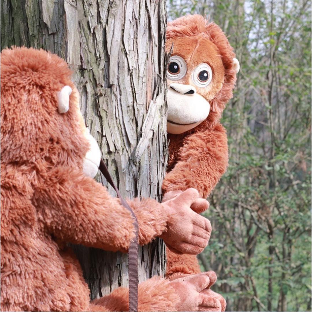 60cm/44cm Jungesku Gorilla Monkey Plush Toy, Gibbon Pillow—Cute Gorilla Plush, Fun and Creative Monkey Pillow, Children's Sleep Companion, Comfort Doll, Birthday Gift