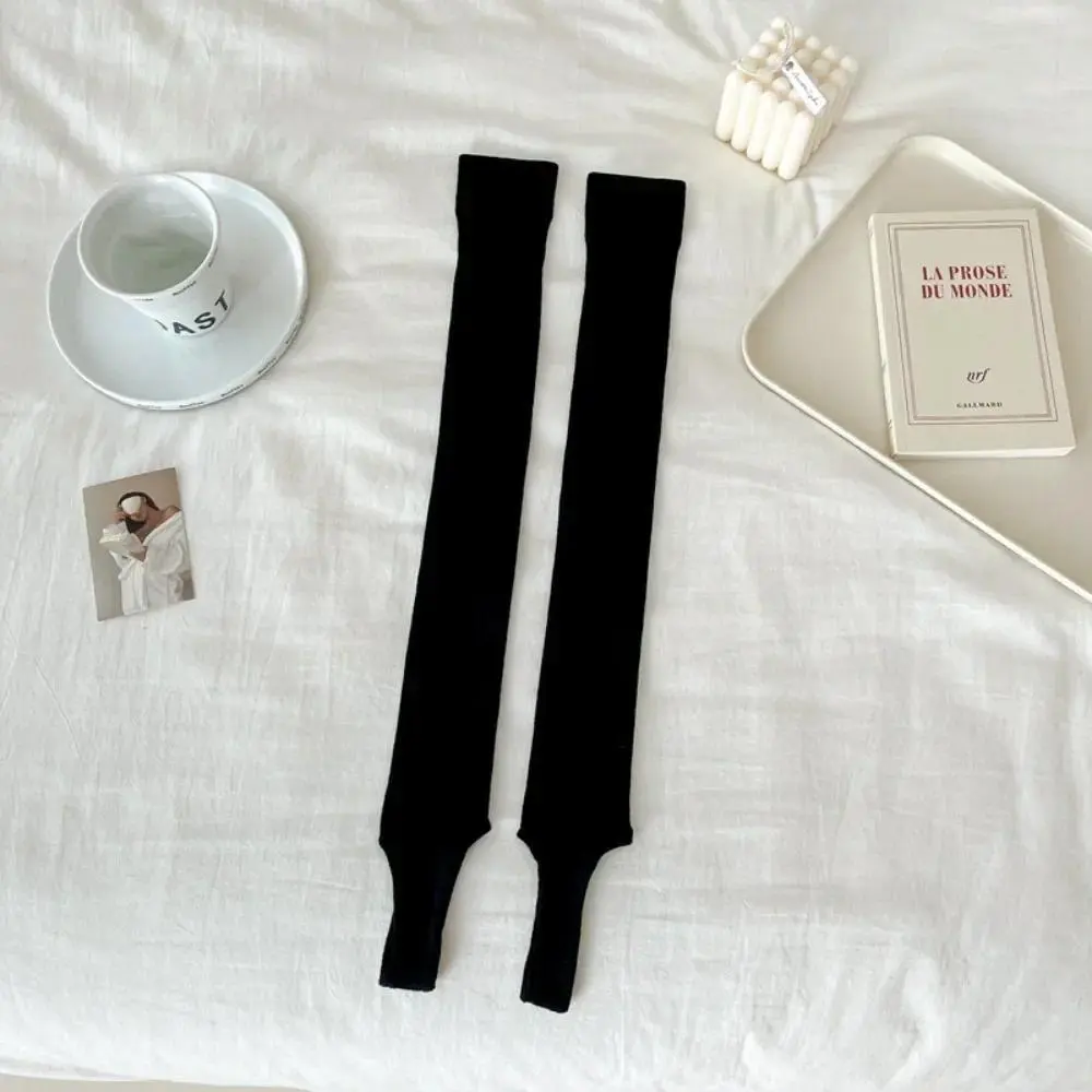 1Pair Over Knee-High Women Stockings New Fashion Cotton Long Knee Sock Thin Breathable Solid Color Long Knee High Socks 5Colors