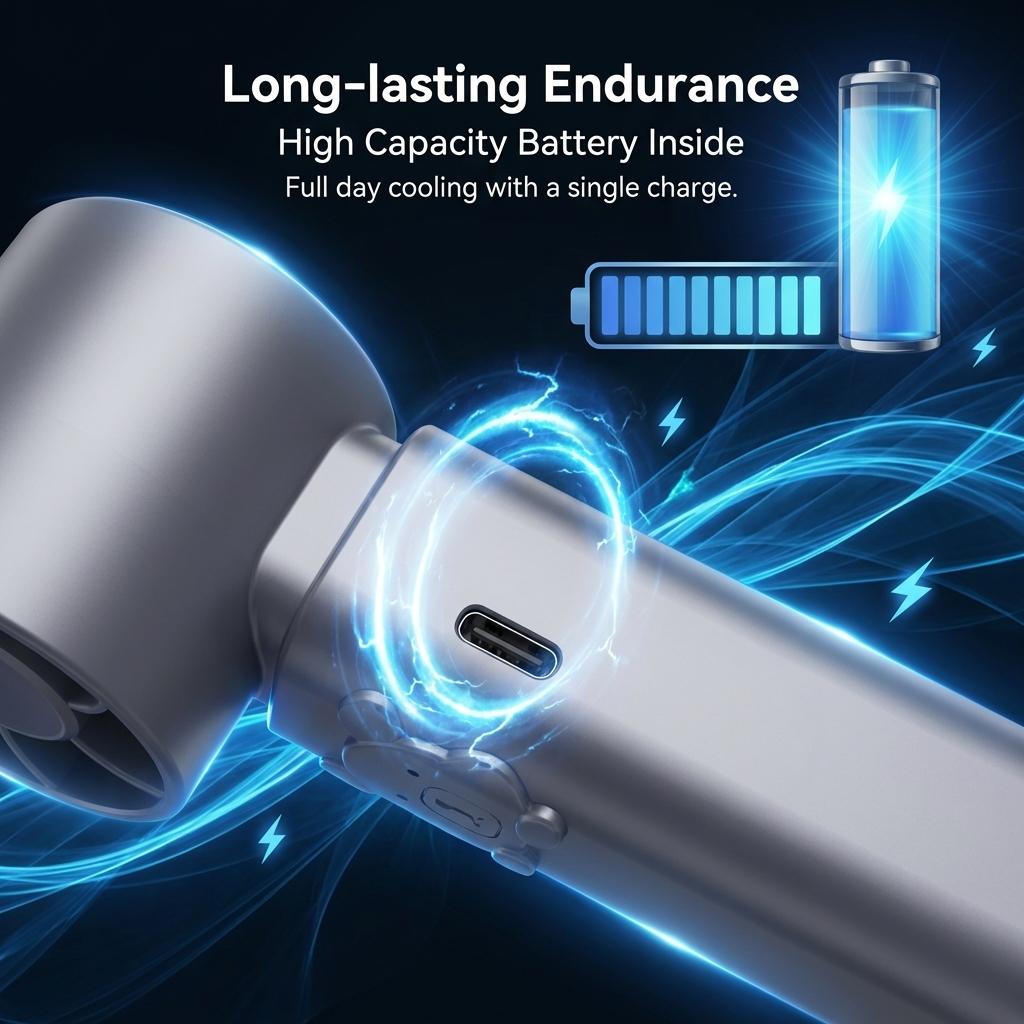 Cute Bear Handheld Fan with LED Light, 3 Speeds 5000mAh Portable Rechargeable Mini Fan,Quiet Camping Fan with Light for Tent, Hurricane Emergency Fan for Power Outage, Small PocketFan for Travel Outdoor Desk RV - Gifts for Her