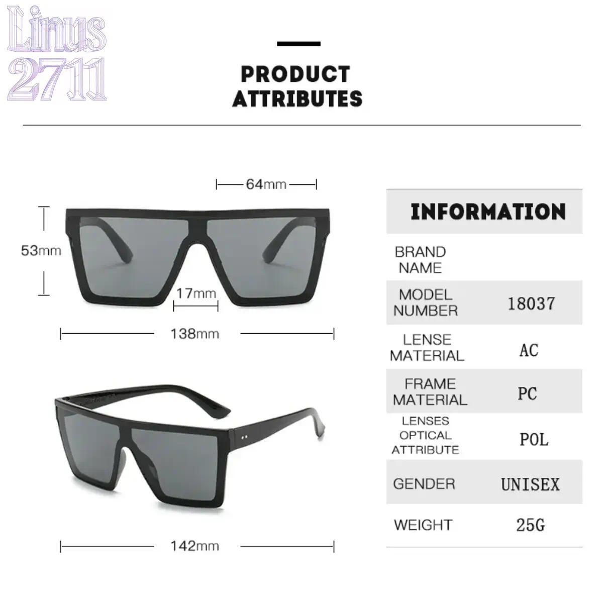 Vintage Male Flat Top Sunglasses Men Brand Black Square Shades UV400 Gradient Sun Glasses For Women Cool One Piece Designer